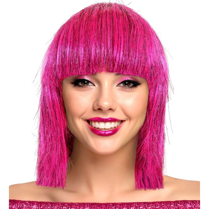 glitter-pruik-roze-pink