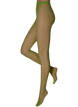 Net panty fluor groen (fijne maas)