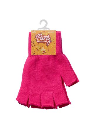 Kinder Handschoenen vingerloos fluor pink