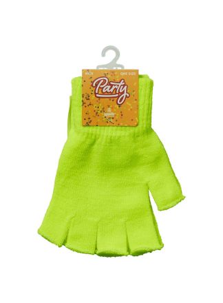 Kinder Handschoenen vingerloos fluor geel