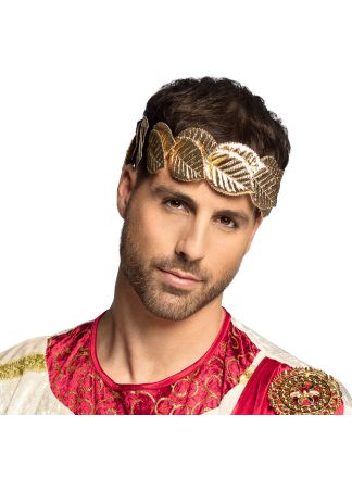 Hoofdband laurel goud