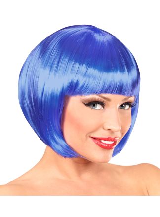 Bobline pruik Chanel blauw