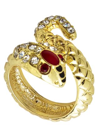 Egyptische gouden ring SNAKE model