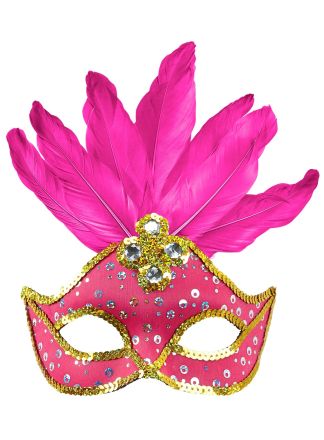 Neon Pink Brazil oogmasker