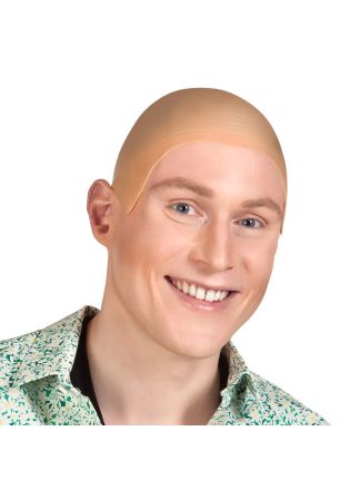 Kale schedel met rimpels