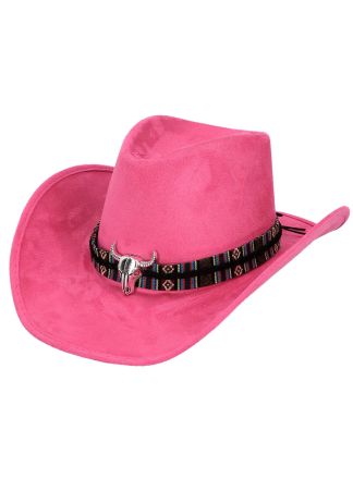 Cowboyhoed unisex Django roze