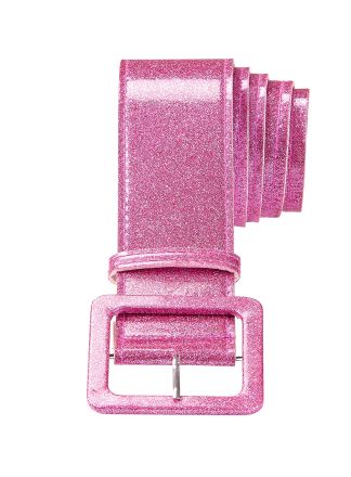 Riem vinyl pink glitter (120cm.)