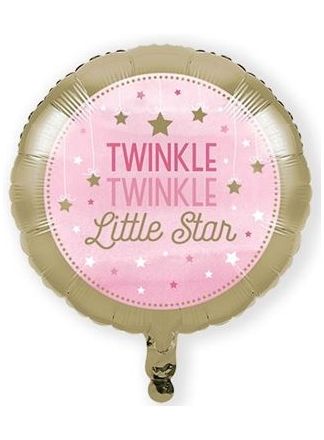 Folieballon twinkle girl (46cm) (excl.helium)