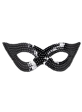 Pailletten oogmasker black/zwart