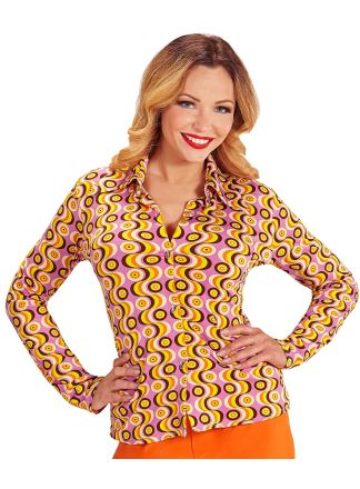 Fashion dames blouse "discs"