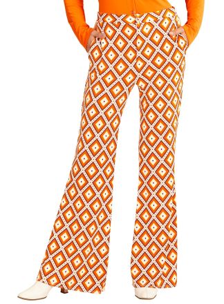Flared  damesbroek "rhombus"