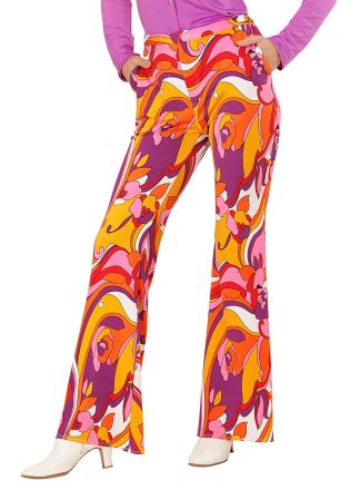 Flared  dames broek "ORCHID"