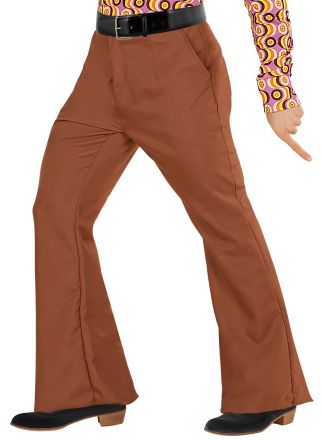 Heren broek 70's style bruin