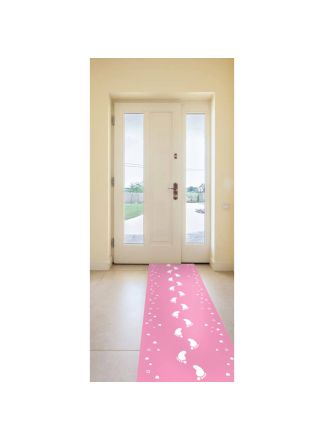 Baby Roze Geboorte Loper 2,5mtrx53cm.