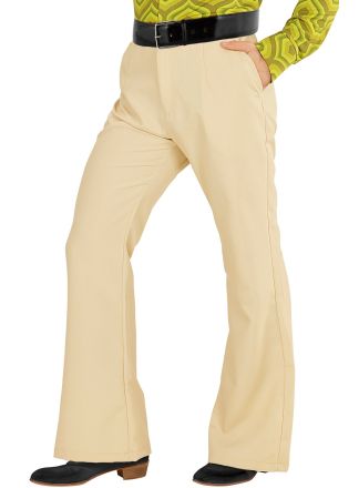 Heren broek 70's style beige