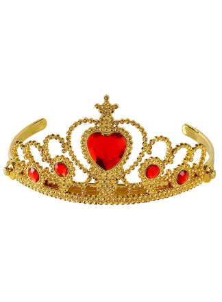 Gouden Tiara rode edelstenen