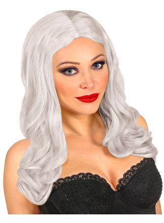 Damespruik ROXY wit