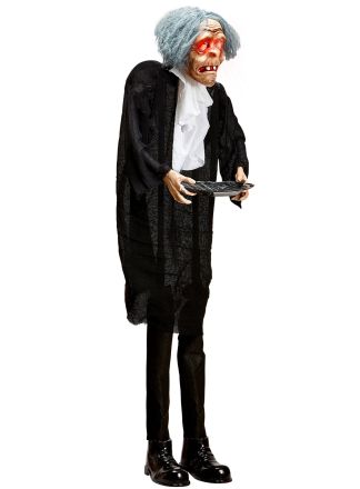 Animated Butler with tray 120cm.