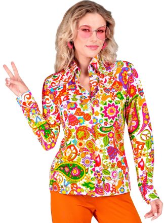 Fashion dames blouse "Peace & Paisley"