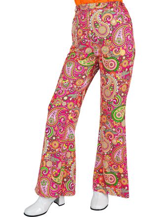 Flared  dames broek "Paisley"