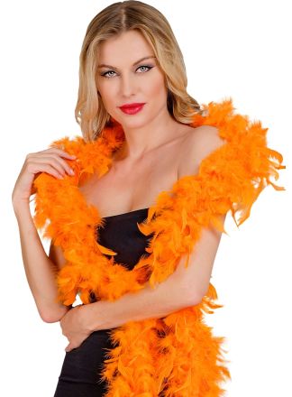 Luxe Oranje Boa 180cm. 80gram