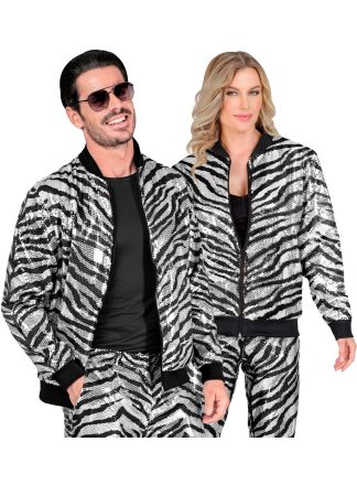 Party unisex Bomberjack Animal silver