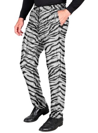 Party Fashion herenbroek Animal SILVER