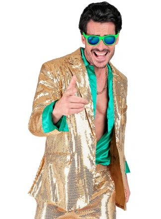 Party Fashion heren colbert goud