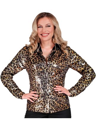 PartyFashion damesshirt Animal Leopard