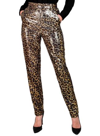 Party fashion dames broek Animal LEOPARD