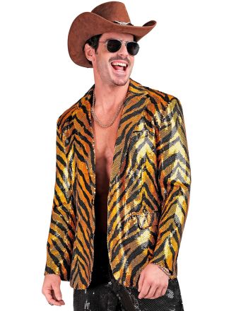 Party heren colbert Animal GOLD