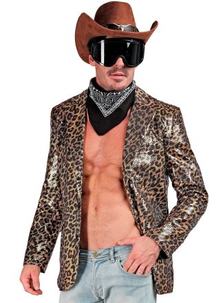 Party heren colbert Animal Leopard