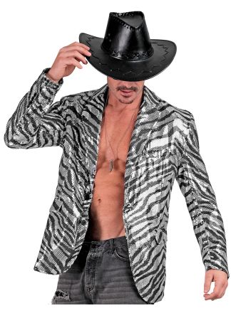 Party fashion heren colbert Animal Silver