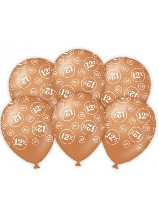 Ballonnen 12,5 jaar jubileum 6stuks