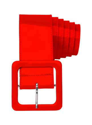 Riem vinyl Rood (120cm.)