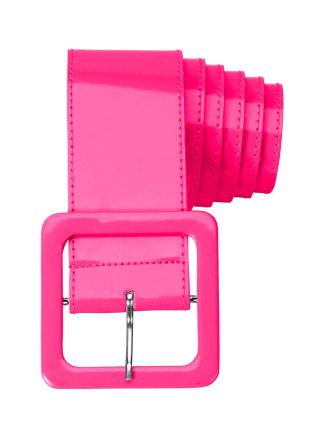 NEON PINK riem vinyl (120cm.)