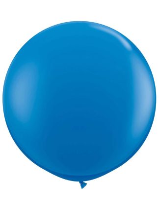 Ronde ballon (90cm.diameter) blauw 1stuks