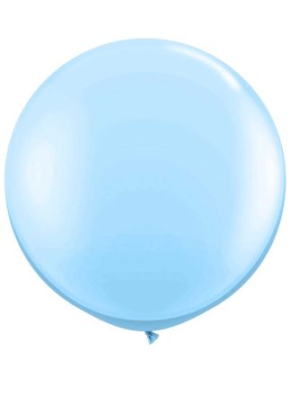 Ronde ballon 90cm. licht blauw 1stuks
