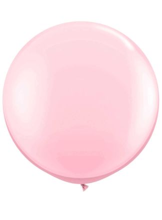 Ronde ballon 90cm. roze 1stuks