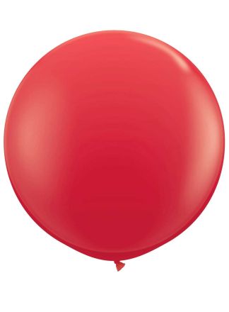 Ronde ballon 90cm. rood 1stuks