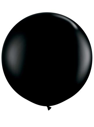 Ronde ballon 90cm. zwart 1stuks