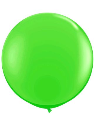 Ronde ballon 90cm. lime groen 1stuks