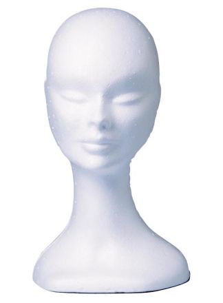 Tempex hoofd lange hals 40cm.