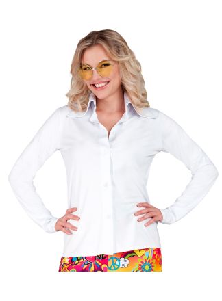 Dames blouse 70's style wit