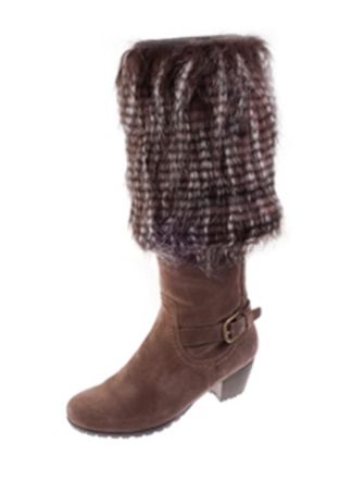 Bootcover half donk.bruin-wit