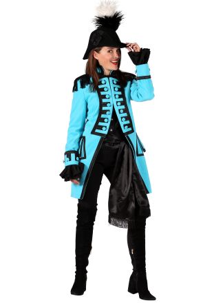 Dames carnavalsjas Nelson turquoise