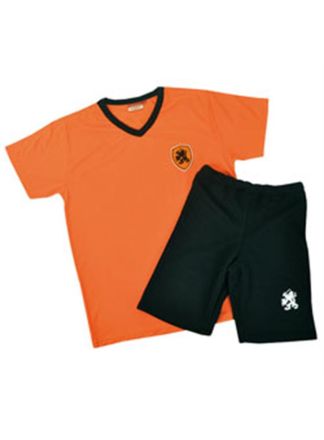 Holland tenue oranje zwart 2dlg.