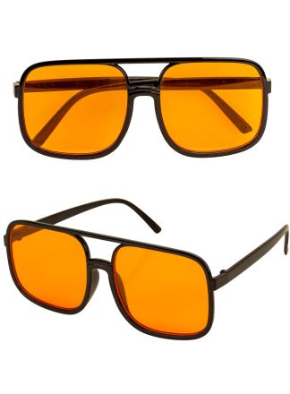 90's Hip Hop bril oranje glas