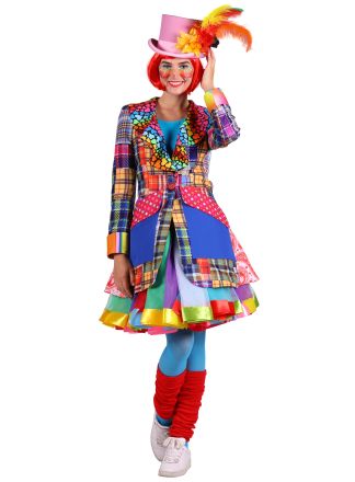 lapjes clown dames jas 1dlg.