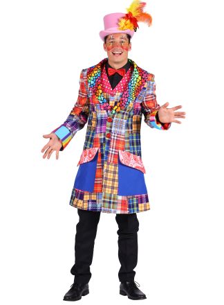 Lapjes clown heren jas 1dlg.